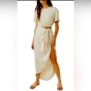 FREE PEOPLE  Rae maxi cut out summer dress